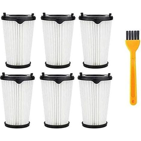 Hypa AEF150 Staubsaugerfilter HEPA-Filter (6 Filter + 1 Vogelbürste - Weiß, 1 Reinigungsbürste) Für den Hausgebrauch (1/5)