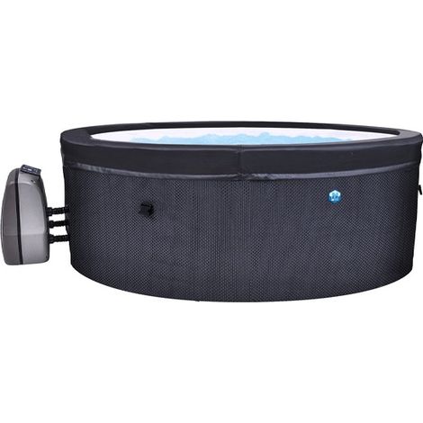 Netspa – Spa gonflable semi rigide 4 places – Ø156 cm – Moteur filtration/chauffage/massage – Double isolation et sécurité renforcée