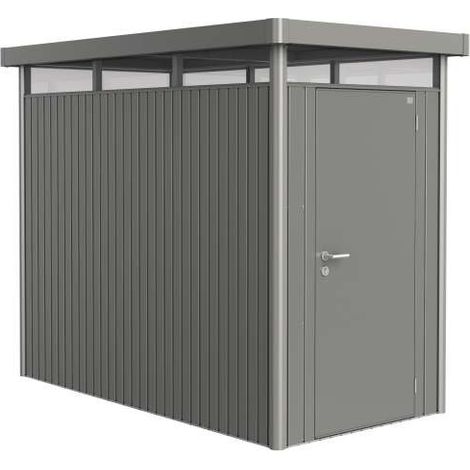 Casetta HighLine Misura HS grigio quarzo metallizzato, porta standard per parete laterale corta