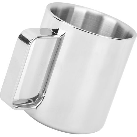 Tasse 304 en acier inoxydable à double paroi isolée anti-brûlure café épaissi pour l'eau potable taille S 250 ml (1/5)