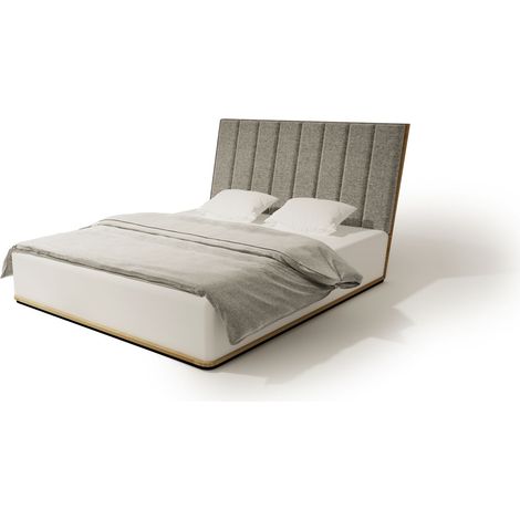 LETTO IMBOTTITO UNIKO TWO 160x200 SOLIK ROVERE NATURALE