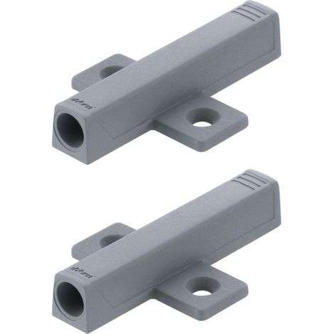 2x Adaptateur support en croix à visser Blum 956A1501 79x50mm pour push to open loqueteau de porte Tip-on Charnière Meuble Cuisine Butée Fermeture Piston, gris (1/5)