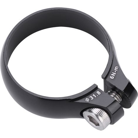 Collier de serrage vélo 31.8mm pour tige de selle 27.2mm - Léger et résistant (Noir) (1/5)