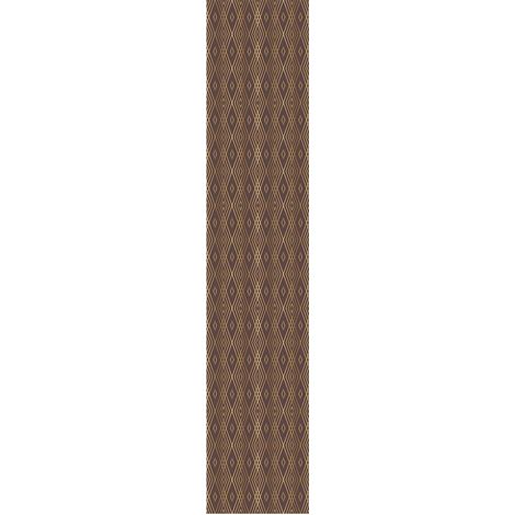 Papier Peint Intissé Pré-encollé Rouleau Wallpaper Scandinave Art Déco Losanges Chocolat Adhésif Décorative - 1 Roulle de H300 x L60 cm (1/4)