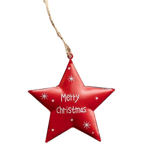 Weihnachtsbaum-Anhänger aus Schmiedeeisen, Sternglocke, Weihnachten A--