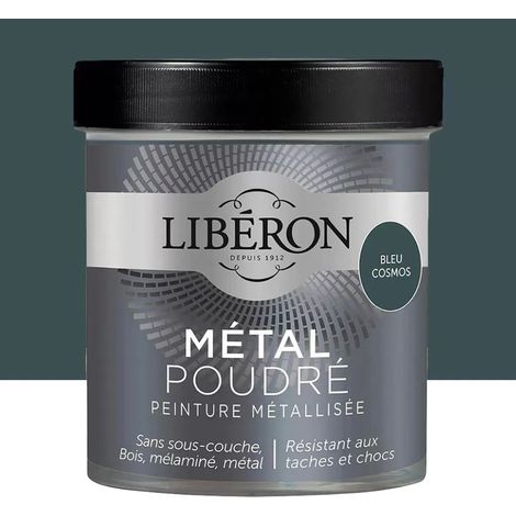 Peinture métallisée Libéron Métal Poudré Bleu cosmos 0,5 L (1/3)