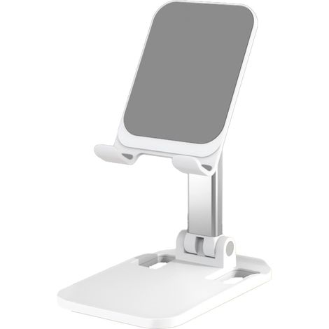 Support Téléphone Portable Rétractable - Support Universel pour Smartphone et Tablettes - Ajustable Hauteur et Orientation - Base Antidérapante en Silicone - 1 Pièce (1/5)
