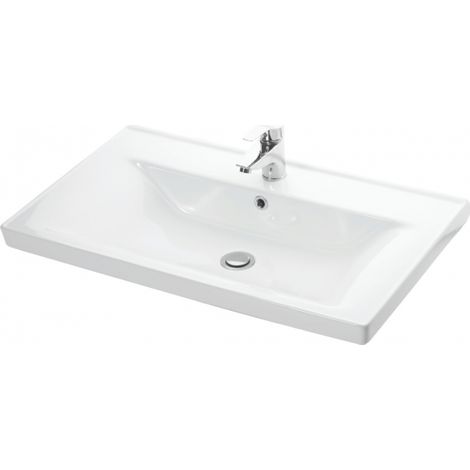 Lavabo suspendu SAVA rectangulaire 80x46x16,5 cm (1/3)