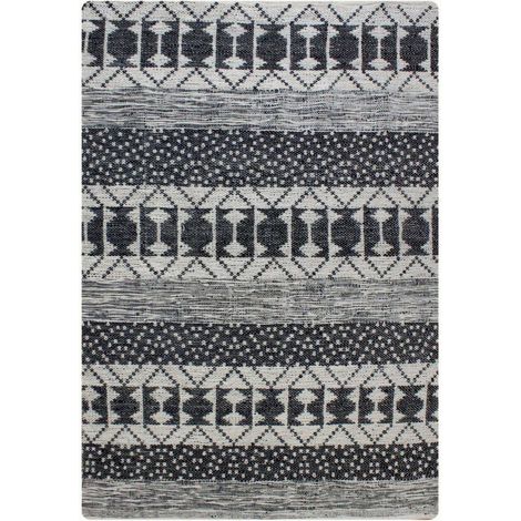 VIVARAISE - Tapis Zambezi en caoutchouc et polyester - 160 x 230 cm - Couleur unie (1/2)