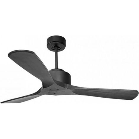 Modulo de KlassFan - Super destratificateur et ventilateur DC 132 cm Gris basalte pales bois noir sans Lumière  25 à 40 m²