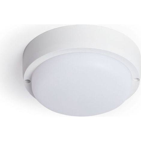 Plafonnier LED Extérieur Rond 15W Hublot White IP65 Ø155 mm 3000K Blanc chaud (1/5)