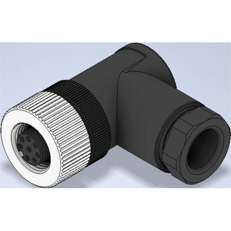 W & P Products 94645 Connettore per sensore o attuatore M12 Giunto angolare Numero di poli: 8 1 pz. (1/2)