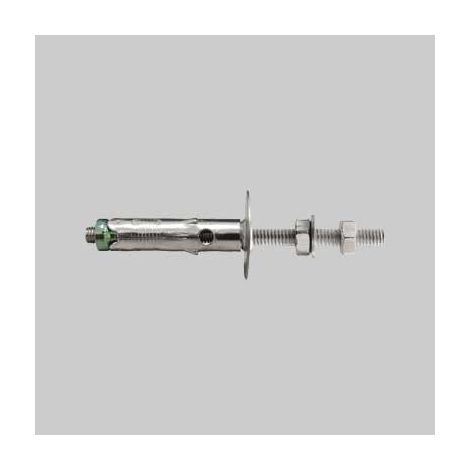 Tassello in acciaio con vite doppia fua-ddc m6 diametro 10x40 conf. da 200 pz