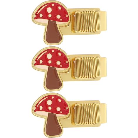 Clip pour stylo en alliage de zinc forme champignon, lot 3 (1/5)