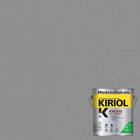 Peinture Métaux Antirouille, Sous couche et Finition, sur Fer, Acier, Galvanisé, même rouillés, très opacifiant - 0.75 litre - RAL 7045.