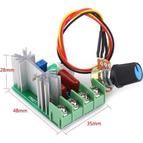 AC 50-220V 2000W SCR Module de Régulateur électrique de Tension Vitesse Contrleur Variateur Lumière (1/4)