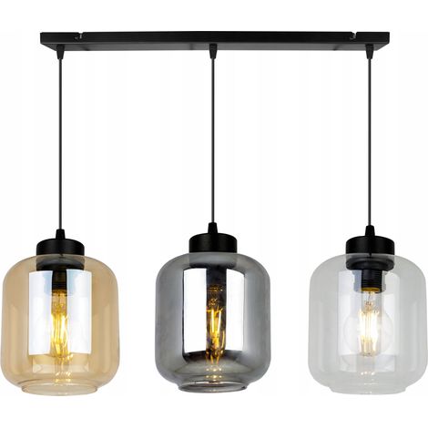 LAMPADA A SOSPENSIONE MODERNA ED ELEGANTE CON PARALUME IN VETRO