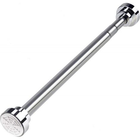 Tringle de rideau de douche - - Télescopique - Acier inoxydable - 65-100 cm - Antidérapante (1/3)