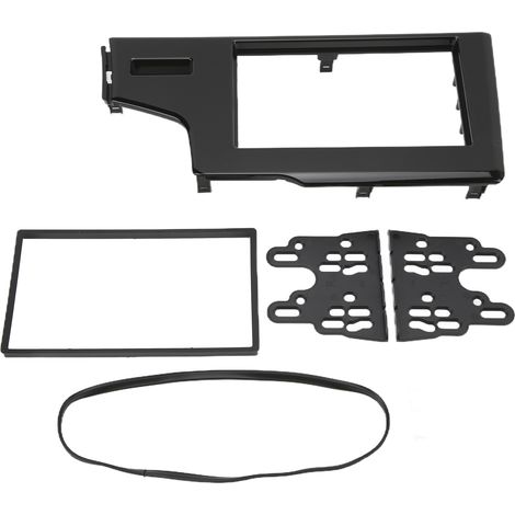 2DIN-Autoradioblende mit zentralem Audio- und Navigationsbedienfeld, Ersatzteil für Honda Fit Jazz LHD, UV-Schwarz, 2013–2015 (1/5)