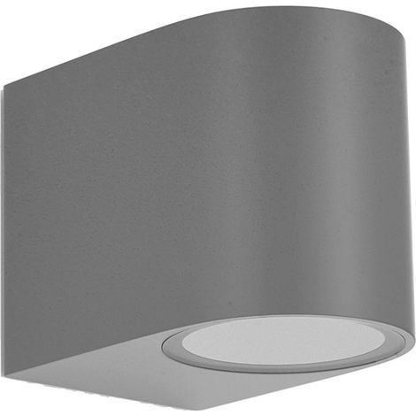Aplique de exterior “Gacela” GU10 (230V) IP44 8x7x9cm color gris