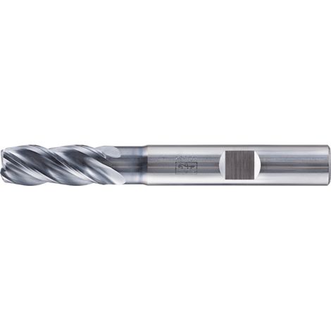 PFERD VHM Eckfräser lang 4 Schneiden Ø 8 mm Radius 1,0 mm TiAlN Schaft HB Universal Line Schruppen Schlichten Nuten (1/5)