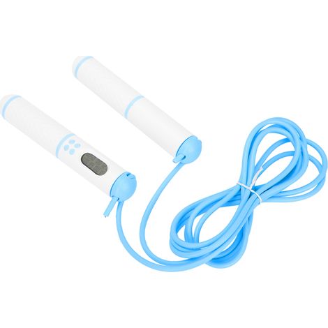 Corde à sauter électronique avec comptage, équipement de sport et de fitness (blanc et noir) (1/5)