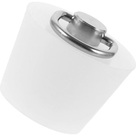 Bouchon de baignoire en silicone KICHOUSE avec chaînette , blanc , effet étanche , compatible les bo (1/5)