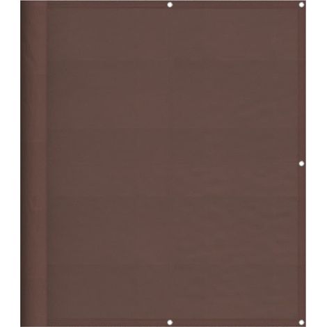 vidaXL Paravento da Balcone Marrone 120x700 cm 100% Poliestere Oxford