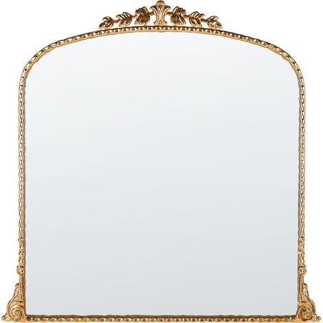 Espejo decorativo de pared estilo glamour decoración colgante 71x 71 cm dorado Livry