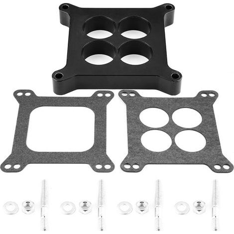 Entretoise de carburateur en phénolique à orifices de 1 pouce, 4 corps, SBC, BBC, BB compatible avec les modèles Holley SB Chevrolet (1/5)