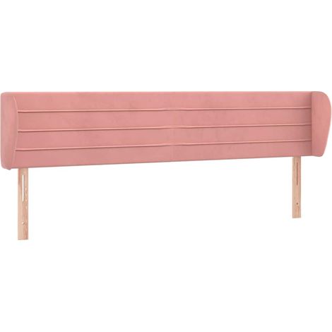 Maison Exclusive - Cabecero de terciopelo rosa 183x23x78/88 cm (1/5)