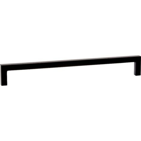 1 x poignée de meuble noir mat - Entraxe : 160 mm - Longueur : 169 mm