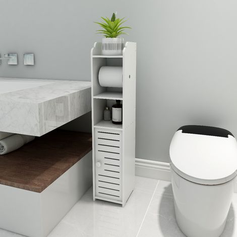 Sifree – Armoire de rangement salle de bain 81x22x5,5 cm – Imperméable en PP – Gain de place pour petits espaces – 3 kg (1/5)