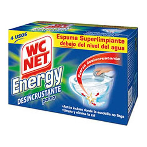 LIMPIA WC POLVO NET ENERGY 4 UDS (60 GRS X 4)