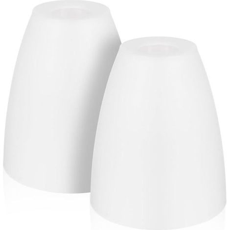 Ensemble de 2 abat-jour en plastique pour lustre, abat-jour de rechange pour lampes de table, lampadaires, appliques et lustres (1/5)