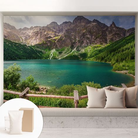 Tapete Tapete Vliestapete mit Kleber - Fototapete mit Motiv - Wandtapete modern - Wanddeko Berglandschaft 208x146 cm (1/5)