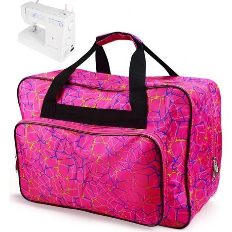 Sewing Machine Bag, Nylon, Durable, Water and Dust Resistant, 46x23x32cm, Transport and Storage (1/5)
