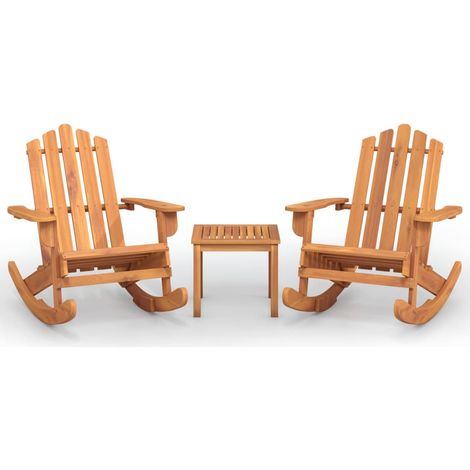 Maison Exclusive - Ensemble de salon de jardin Adirondack 3 pcs bois acacia solide (1/5)