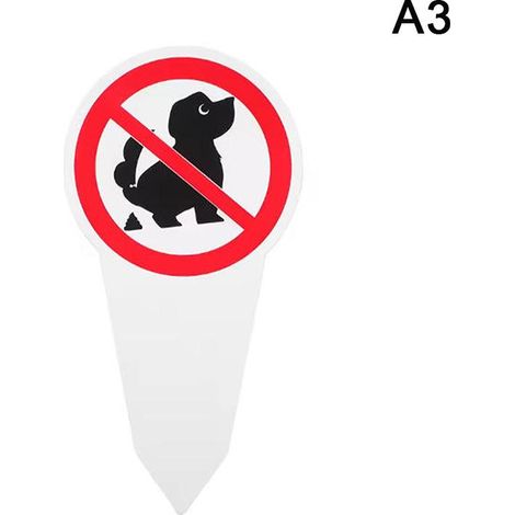 Panneau en plastique « Interdit aux chiens de laisser leurs déjections canines » – Panneau d’avertissement pour le jardin-AquaForge