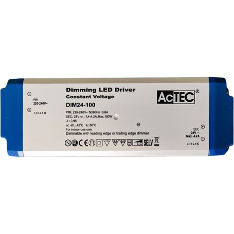 Alimentatore Dimmerabile Con Triac Dimmer Taglio di Fase DC 24V 100W Per Striscia Led 24V DIM24-100