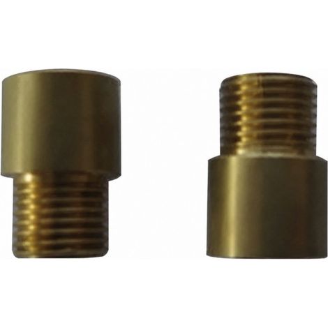 Raccordo in ottone con riduzione, passo 11x1 e 10x1, altezza 8mm, 2 pezzi