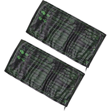 Tapis chauffant pour semis - 2 pièces - PVC et silicone - résistant à la chaleur jusqu\'à 105℃ (1/4)