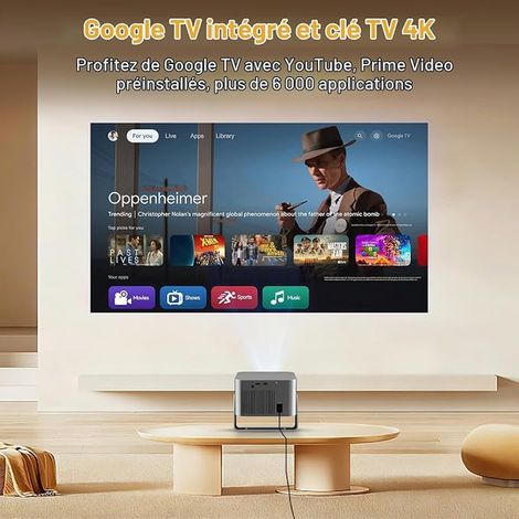 Mini Vidéoprojecteur Portable 4K avec 1080P Natif, 650 ANSI (1/4)