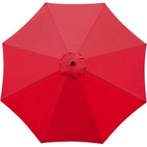 Housse de Rechange pour Parapluie - UV 30+ - 3m et 8 Bras - Housse en Tissu de Rechange pour Parasol de Jardin (Rouge) (1/5)