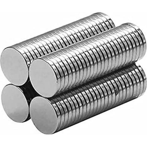 100 aimants néodyme fins de 8 x 1 mm (disques magnétiques permanents de 8 mm x 1 mm) Aimants magnétiques ronds (8 x 1 mm) (1/4)