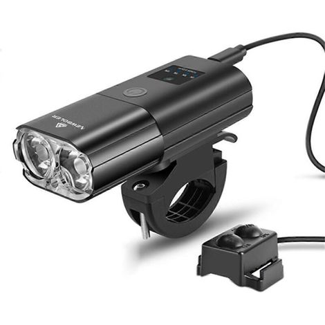 Phare de vélo 1000 lm avec batterie externe et chargement USB 4000 mAh (1/5)