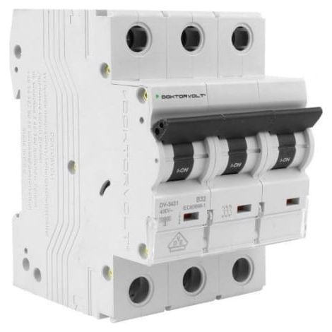Interruttore automatico MCB 10kA 3P 32A VDE B32A Doktorvolt DV-3431