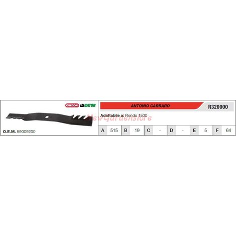 CARRARO Messer für RONDO 1500 Rasenmähertraktor R320000