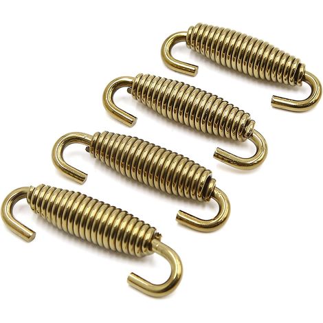 sourcing map Ressorts D'Échappement Acier Inoxydable 4Pcs 59mm pour Moto En Acier Inoxydable, 59mm, Résistant Haute Température Et Corrosion, Durable, Compatible Avec Scooters Et VTT (1/2)