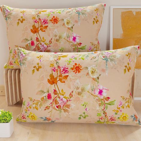 Lot de 2 Taies d'Oreillers 80x40 cm 100% Microfibre Hypoallergénique, Housse Oreiller Rectangulaire Printemps Rose, Paquet de 2